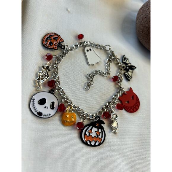 Boutique Halloween Choker Necklace Pumpkin Witchy Goblincore - Picture 1 of 5